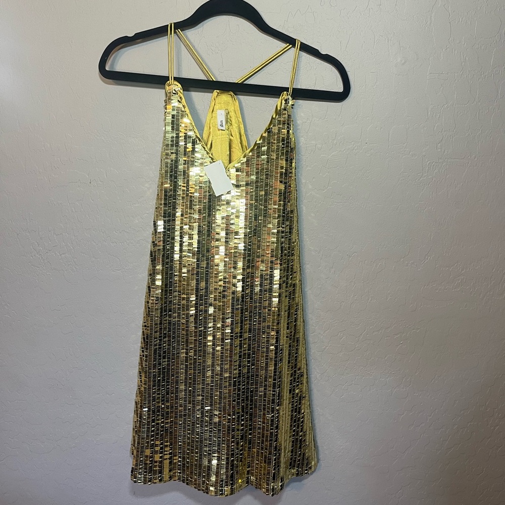 Fearless inspired gold dress